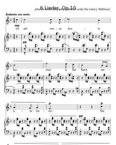 Der Kuss (6 Lieder, Op.10)