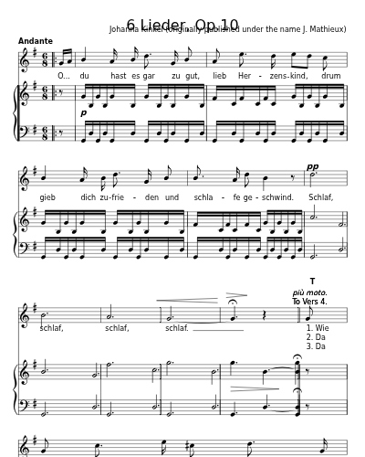 Wiegenlied (6 Lieder, Op.10)