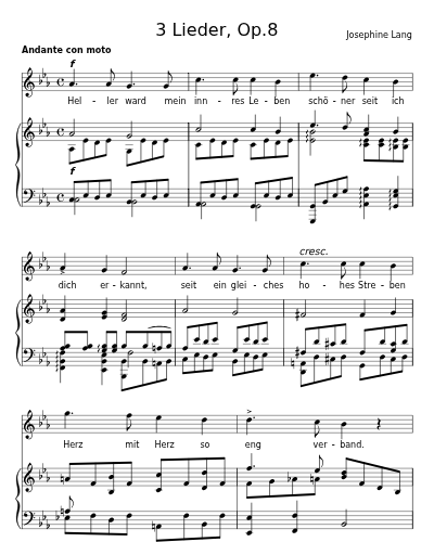 Ewige Nähe (3 Lieder, Op.8)