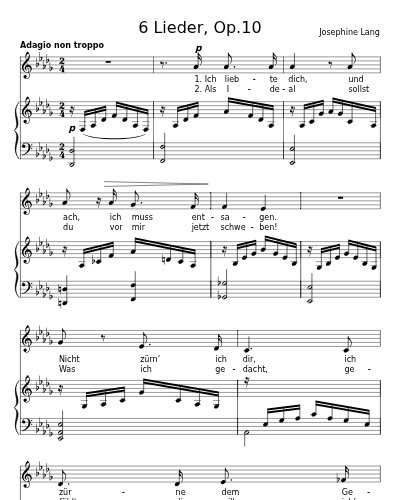 Abschied (6 Lieder, Op.10)