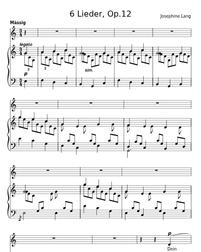 Am Wasserfall (6 Lieder, Op.12) preview