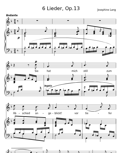 Abschied (6 Lieder, Op.13)