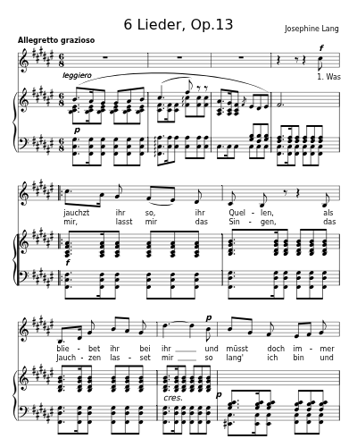 Der Wanderer an die Quellen (6 Lieder, Op.13) preview