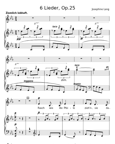 Die Wolken (6 Lieder, Op.25)