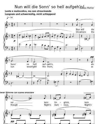 Nun will die Sonn' so hell aufgeh'n!