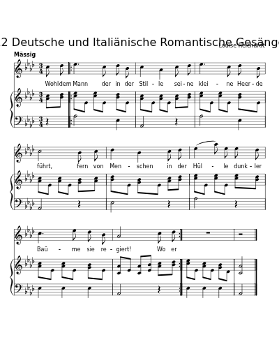 Wohl dem Mann (12 Deutsche und Italiänische Romantische Gesänge) preview
