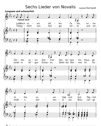 Er besucht den Klostergarten und den Kirchoff, über den letztern findet sich folgendes Gedicht (Sechs Lieder von Novalis) preview