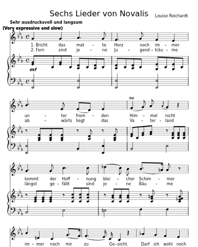 Sehnsucht nach dem Vaterlande (Sechs Lieder von Novalis) preview