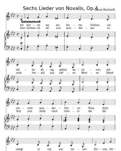 Bergmannslied (Sechs Lieder von Novalis, Op.4)