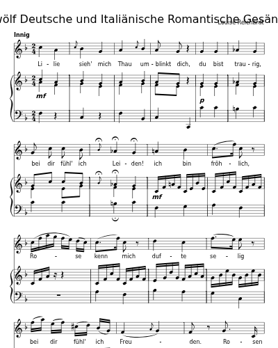 Aus Ariels Offenbarungen (Zwölf Deutsche und Italiänische Romantische Gesänge)