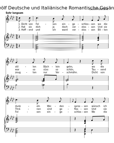 Aus Tiecks Genoveva (Zwölf Deutsche und Italiänische Romantische Gesänge) preview