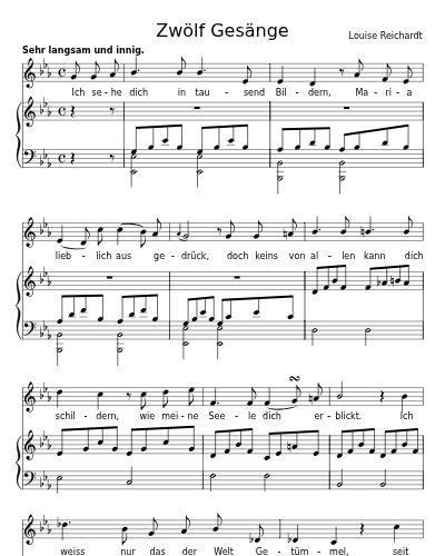 An Maria (aus Novalis geistlichen Liedern) (Zwölf Gesänge)