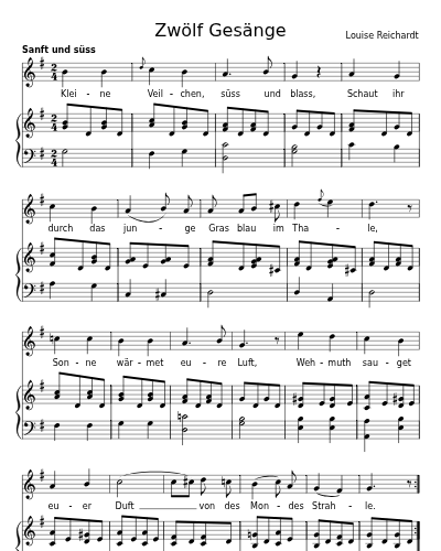 Die Veilchen (Zwölf Gesänge)