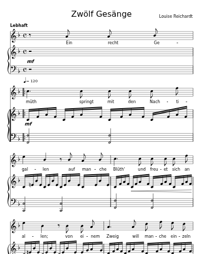 Ein recht Gemüth (Zwölf Gesänge) preview