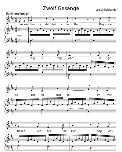 Erinnrung am Bach (Zwölf Gesänge) preview