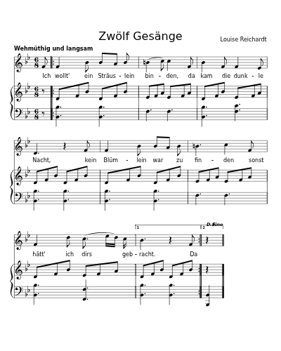 Für die Laute componirt (Zwölf Gesänge) preview