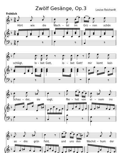 Wachtelwacht (Zwölf Gesänge, Op.3)