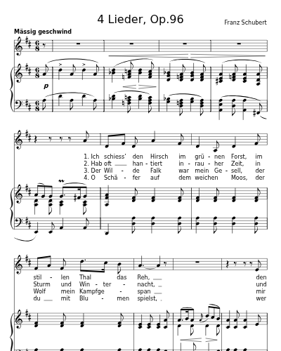 Jägers Liebeslied, D.909 (4 Lieder, Op.96) preview