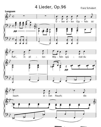 Wandrers Nachtlied, D.768 (4 Lieder, Op.96) preview