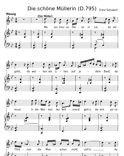 Der Müller und der Bach (Die schöne Müllerin (D.795))