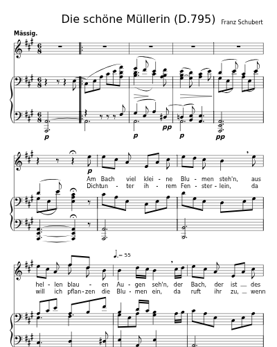 Des Müllers Blumen (Die schöne Müllerin (D.795))