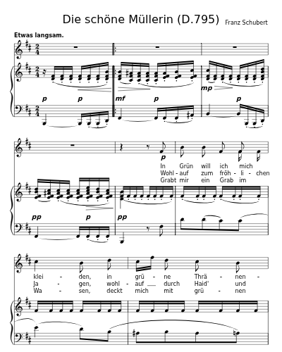 Die liebe Farbe (Die schöne Müllerin (D.795))