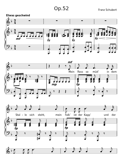 Lied des gefangenen Jägers, D.834 (Op.52)