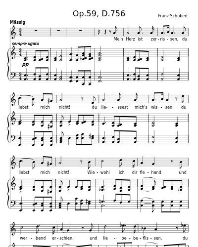 Du liebst mich nicht (Op.59, D.756)