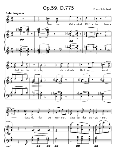 Dass sie hier gewesen (Op.59, D.775)