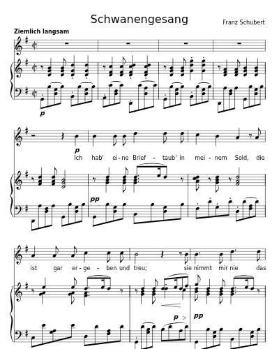 Die Taubenpost (Schwanengesang)