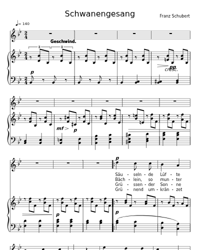 Frühlingssehnsucht (Schwanengesang)