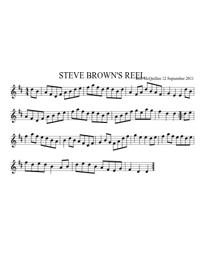 STEVE BROWN'S REEL