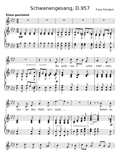 Das Fischermädchen (Schwanengesang, D.957)