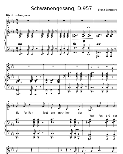 Kriegers Ahnung (Schwanengesang, D.957)