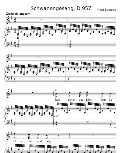Liebesbotschaft (Schwanengesang, D.957)