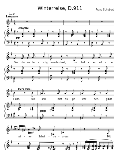 Auf dem Flusse (Winterreise, D.911)