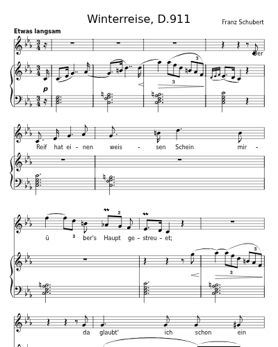 Der greise Kopf (Winterreise, D.911)