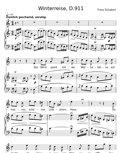 Die Wetterfahne (Winterreise, D.911)