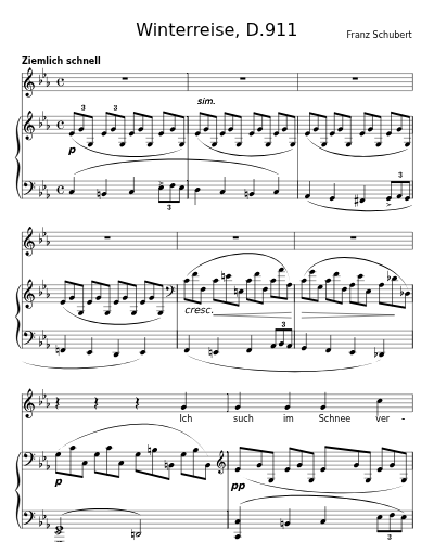Erstarrung (Winterreise, D.911) preview