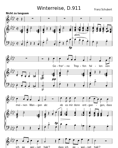 Gefror'ne Tränen (Winterreise, D.911)