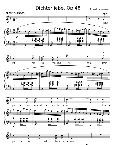 Das ist ein Flöten und Geigen (Dichterliebe, Op.48)