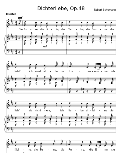 Die Rose, die Lilie, die Taube (Dichterliebe, Op.48) preview