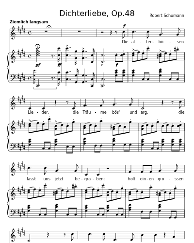 Die alten, bösen Lieder (Dichterliebe, Op.48)