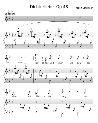 Hör' ich das Liedchen klingen (Dichterliebe, Op.48)