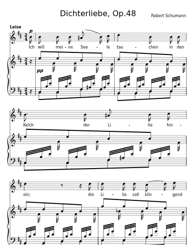 Ich will meine Seele tauchen (Dichterliebe, Op.48)
