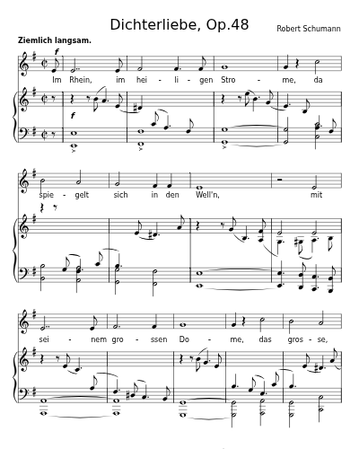 Im Rhein, im heiligen Strome (Dichterliebe, Op.48)