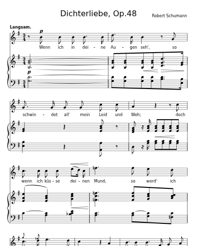 Wenn ich in deine Augen seh' (Dichterliebe, Op.48)