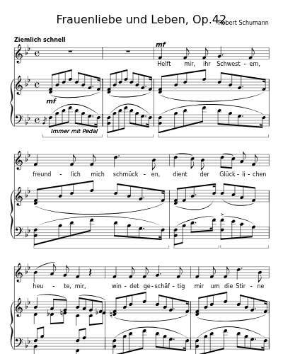 Helft mir, ihr Schwestern (Frauenliebe und Leben, Op.42) preview