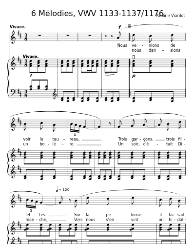 Les filles de Cadix, VWV 1135 (6 Mélodies, VWV 1133-1137/1176)