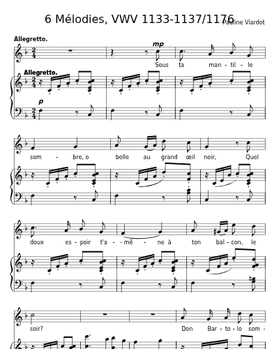 Sérénade à Rosine, VWV 1137 (6 Mélodies, VWV 1133-1137/1176)